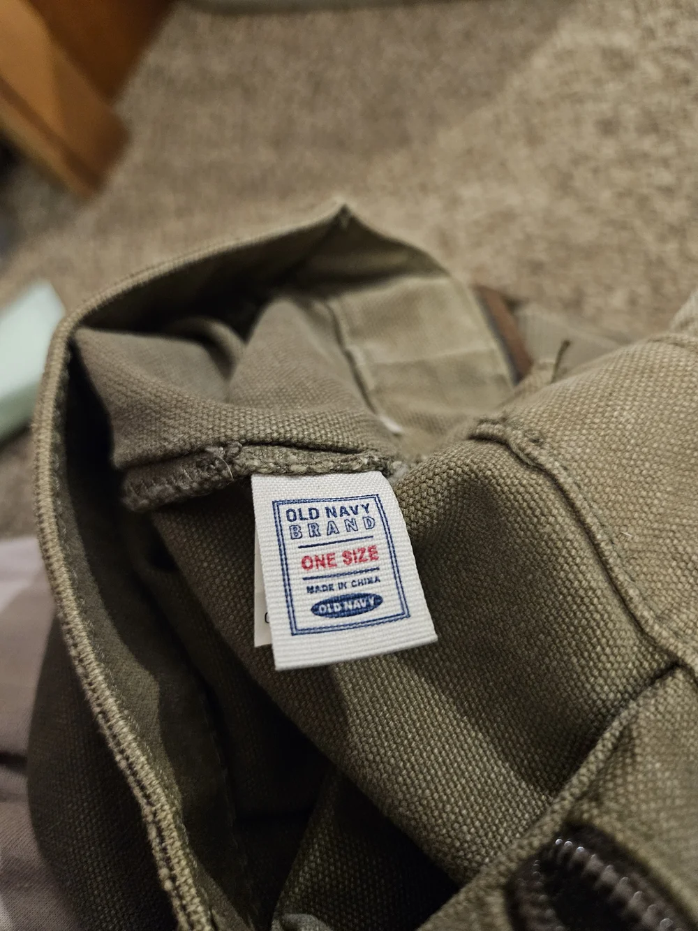 Vinatge Old Navy Olive Green Utility Canvas Satchel